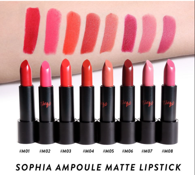 Bảng màu Sophia Ampoule Matte Lipstick 