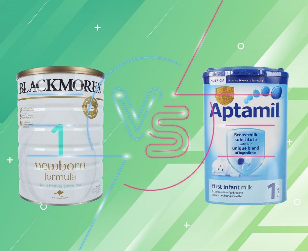 So sánh Sữa Aptamil và Blackmores Úc
