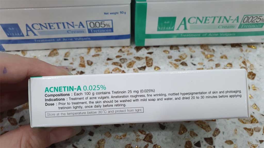 thành phần của Tretinoin Acnetin A ( Retin A)  