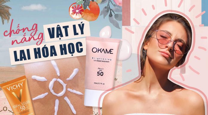 review kcn phổ rộng Okame Brightening UV Shield Sunscreen