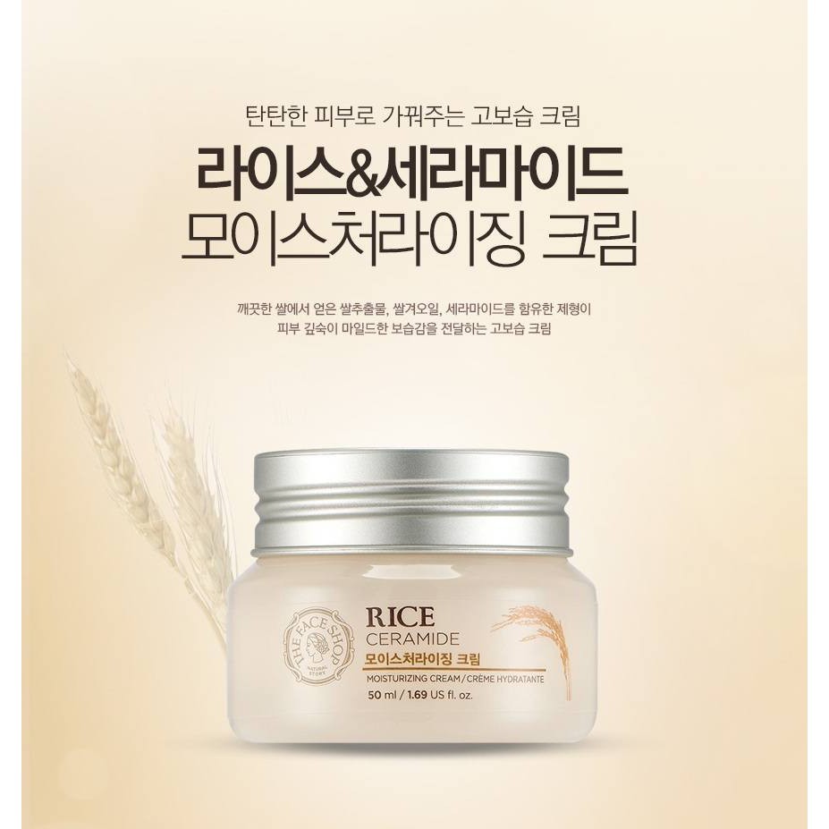 kem dưỡng The Face Shop Rice Ceramide Moisturizing Cream