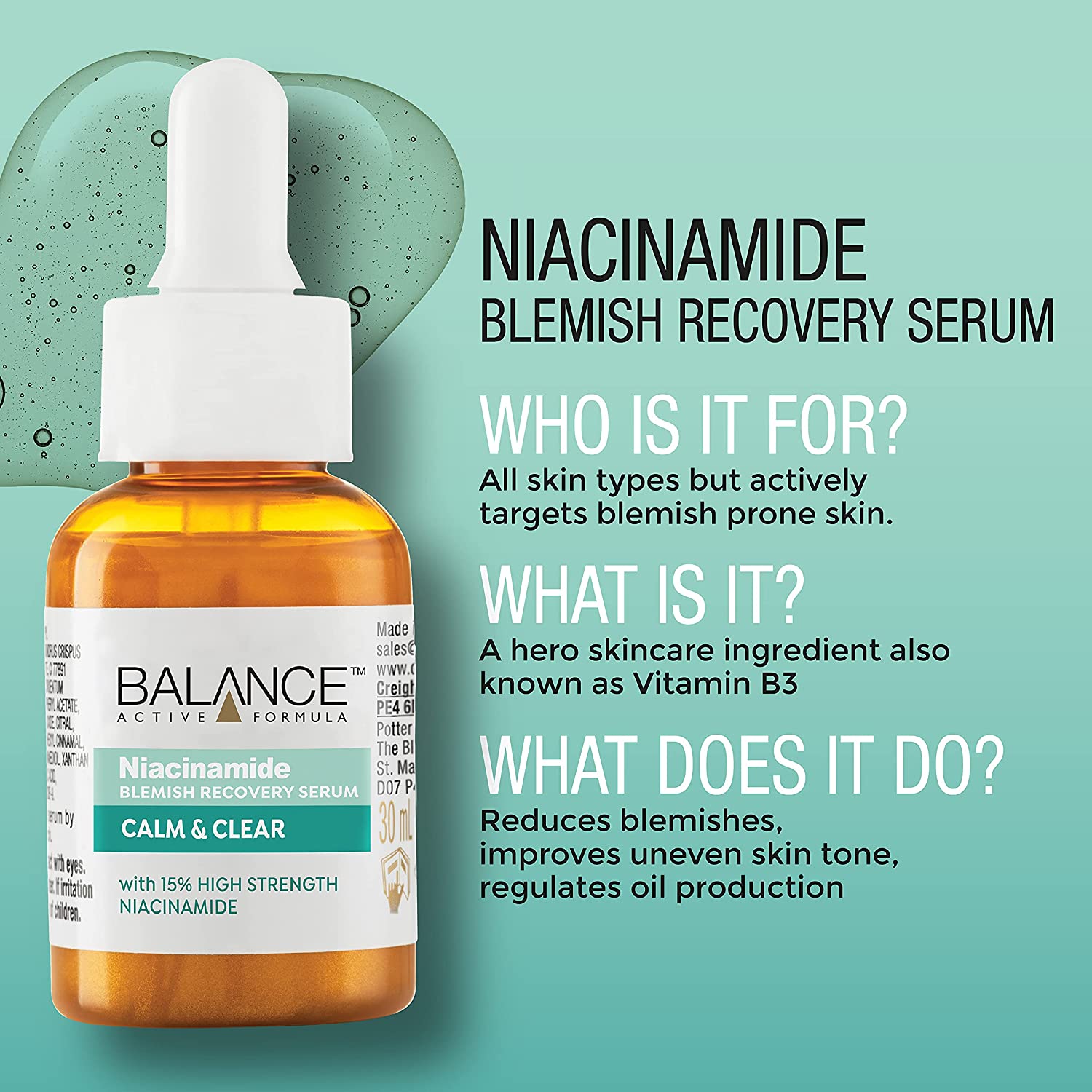 Review serum Balance niacinamide