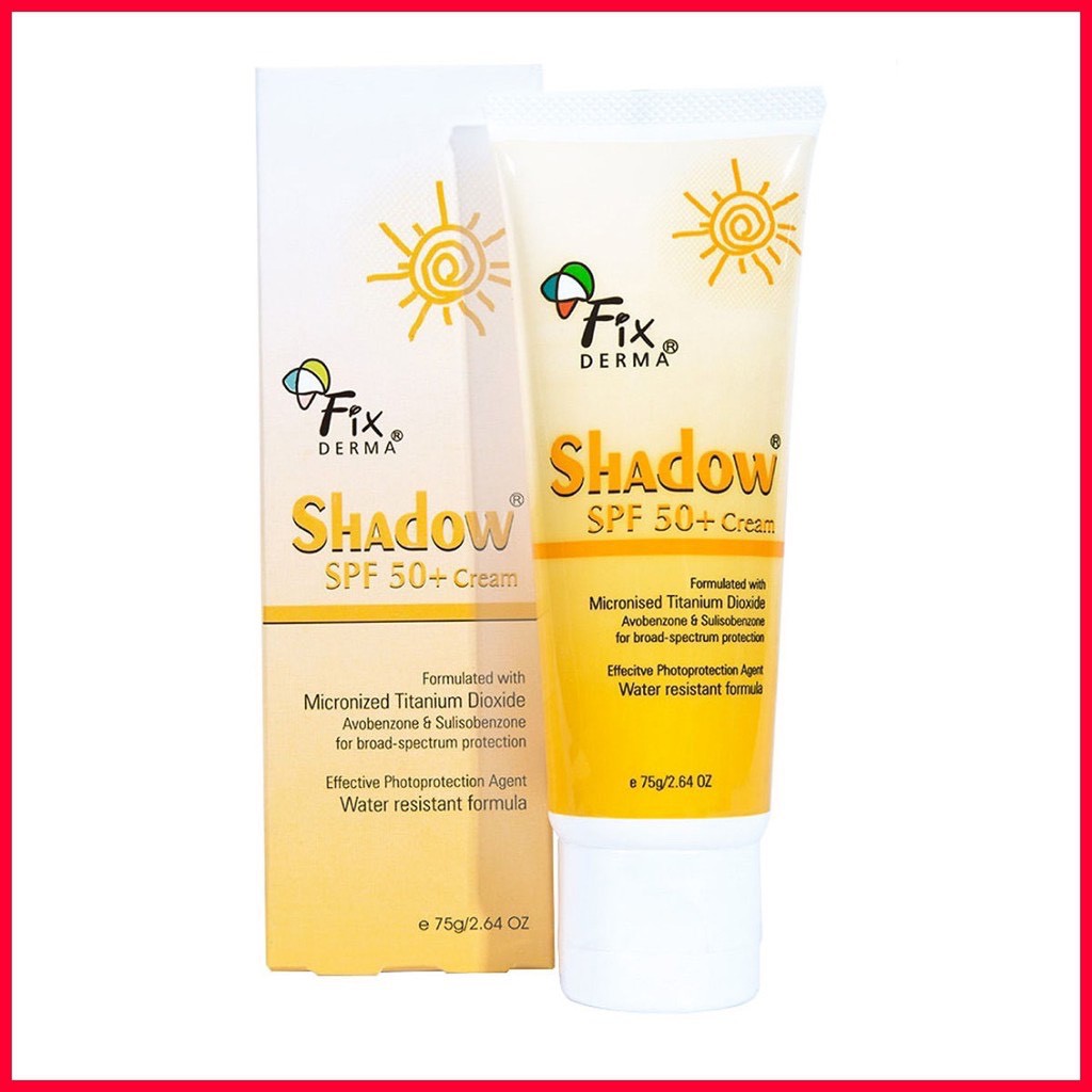 thiết kế kem chống nắng Fixderma Shadow SPF 50