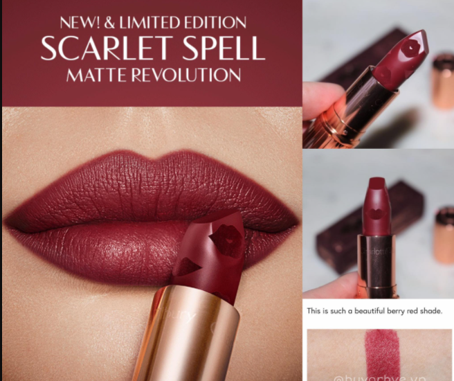 Charlotte Tilbury Matte Revolution Lipstick in Scarlet Spell