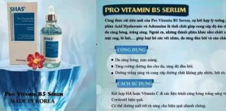 review serum Smas Pro Vitamin B5 Hydra có tốt không