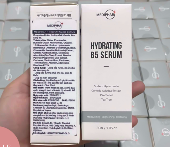 thành phần serum Hydrating B5 Mediphar