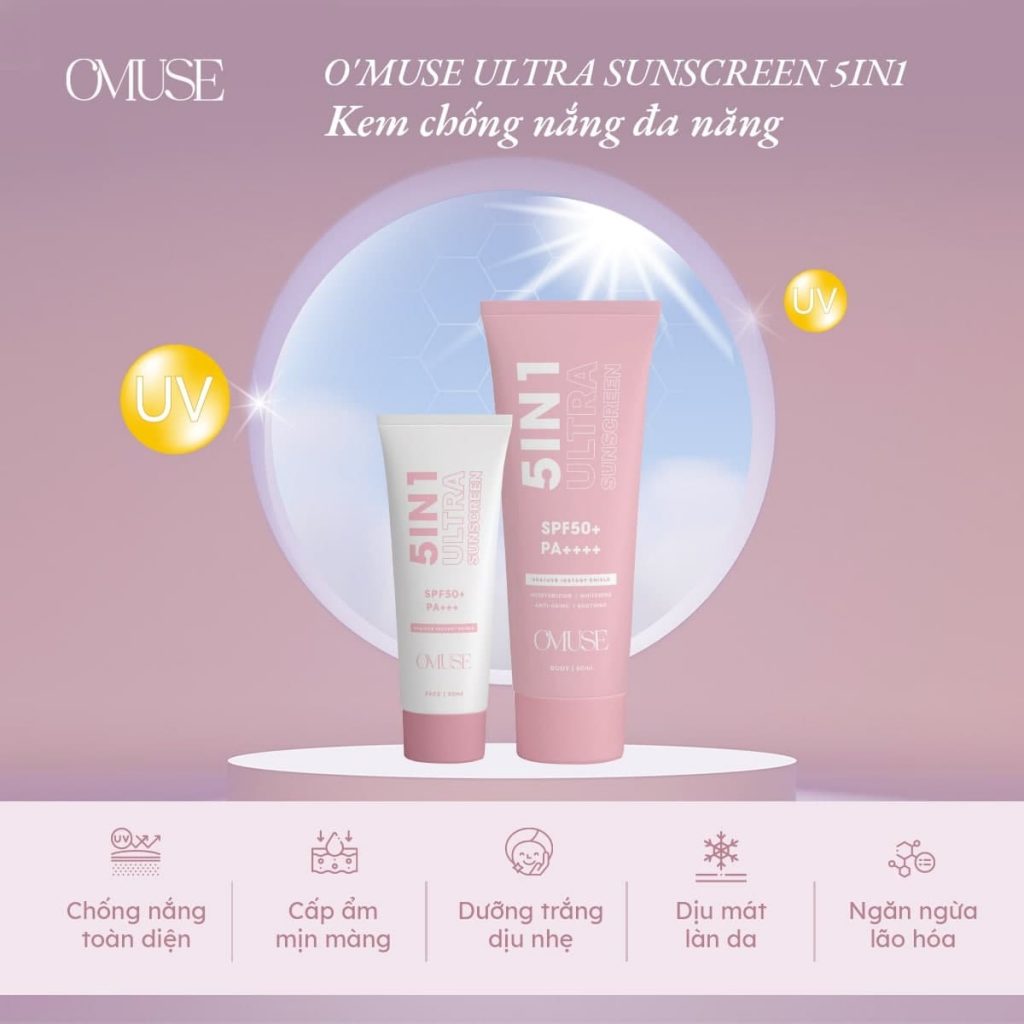 kem chống nắng OMUSE Ultra Sunscreen 5IN1
