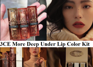 swatch review bst 3CE More Deep Under Lip Color Kit