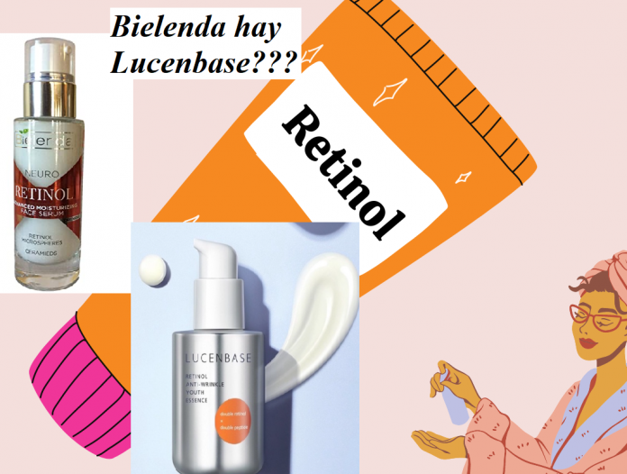 review so sánh Retinol Lucenbase và Retinol Bielenda