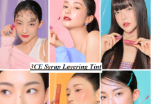 swatch review 3ce syrup layering tint