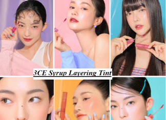 swatch review 3ce syrup layering tint