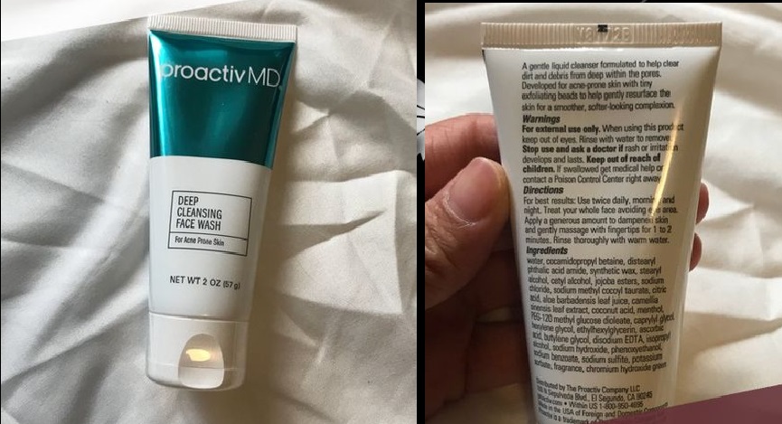 review srm ProactivMD Deep Cleasing Face Wash 