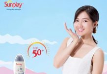 review kem chống nắng dạng sữa Sunplay Whitening UV SPF50