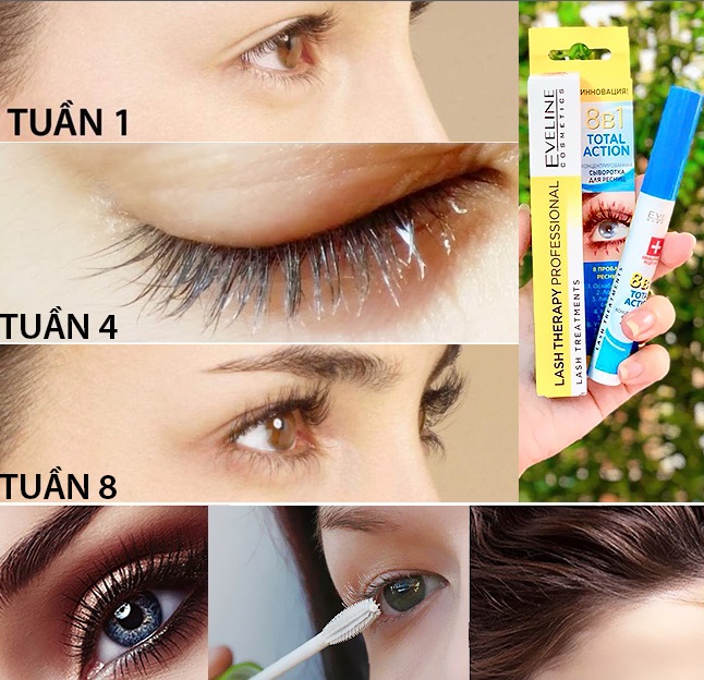 dưỡng mi Eveline 8 in 1 Total Action EyeLash Therapy