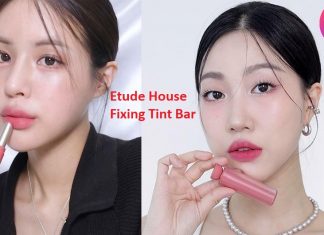 swatch và review son Etude House Fixing Tint Bar