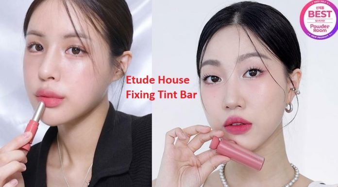 swatch và review son Etude House Fixing Tint Bar
