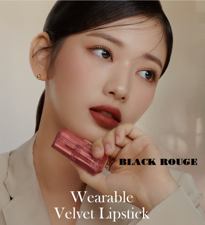 Swatch và review son Black Rouge Wearable Velvet Lipstick