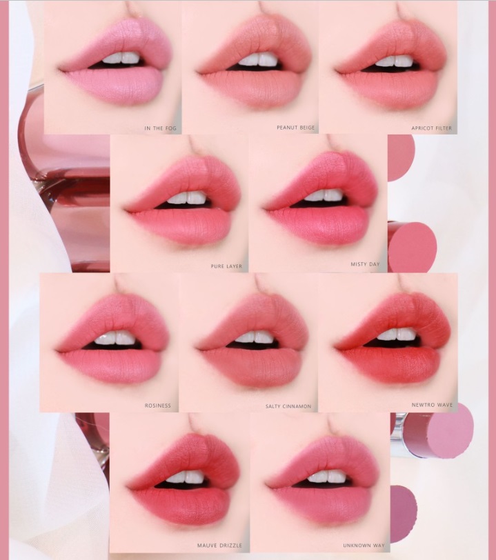 Swatch bảng màu và đánh giá son 3CE Blur Matte Lipstick